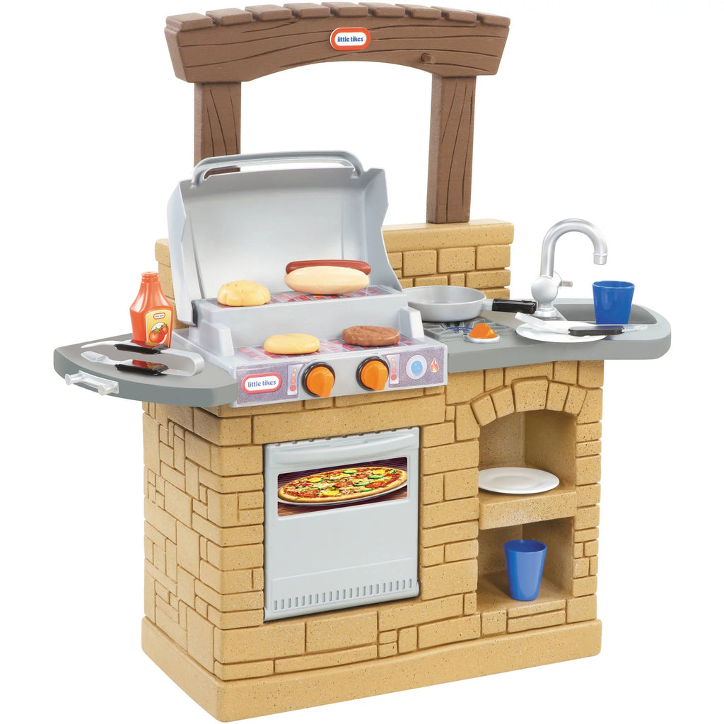 12-Piece Plastic Outdoor Pretend Play Kitchen Toys Playset S75743