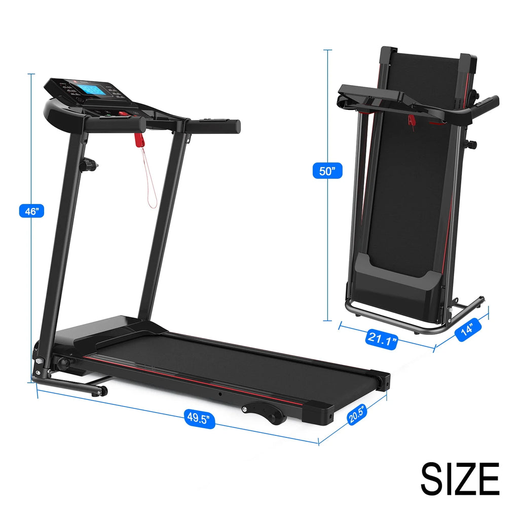 Foldable Incline Treadmill 250 LB Capacity K428942