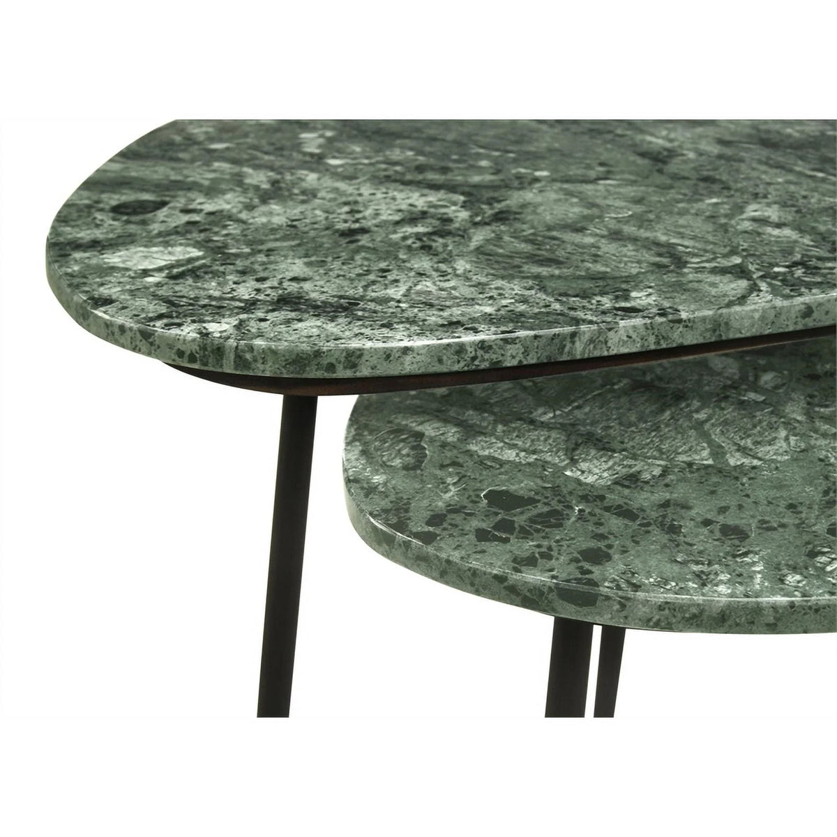 Metal Marble Top Nesting Table F2924