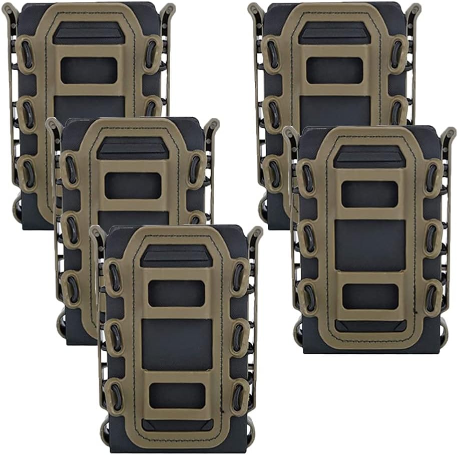 Tactical Mag Pouch 5Pcs Molle Magazine Holder P636779