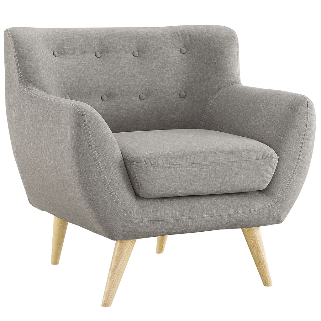 Grey Fabric Plywood Two PCS Living Room Set Z271219