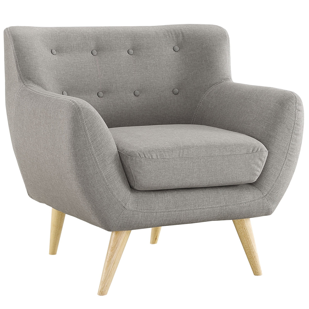 Grey Fabric Plywood Two PCS Living Room Set Z271219