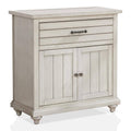 Antique White 1-Drawer Wood Hallway Cabinet Q681606