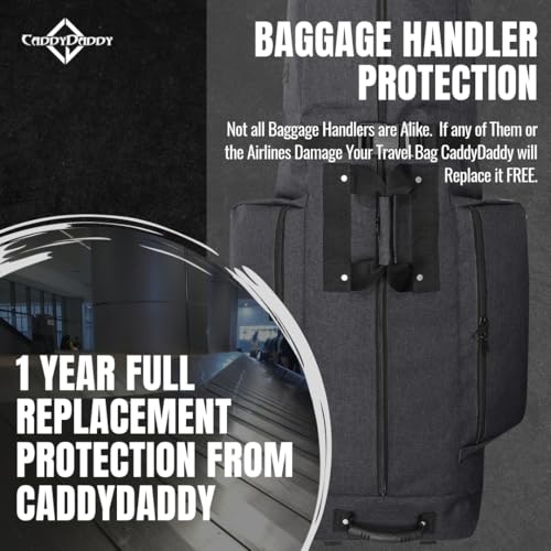 Soft-Sided Golf Travel Bag Cover with Wheels S463041