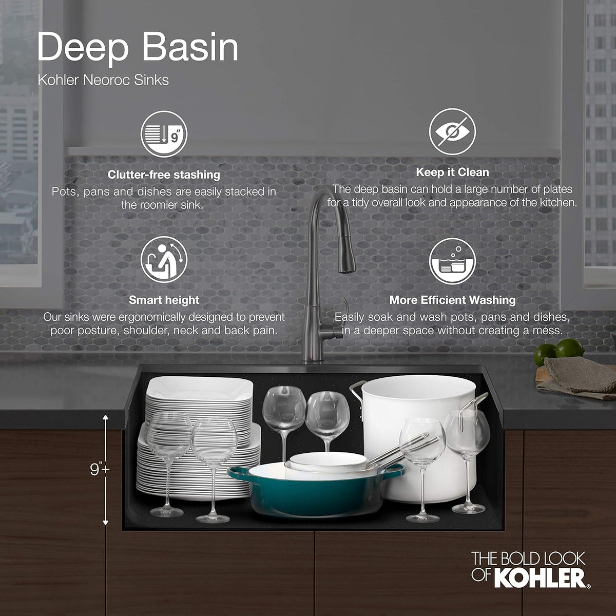 Matte White Kitchen Sink D645354