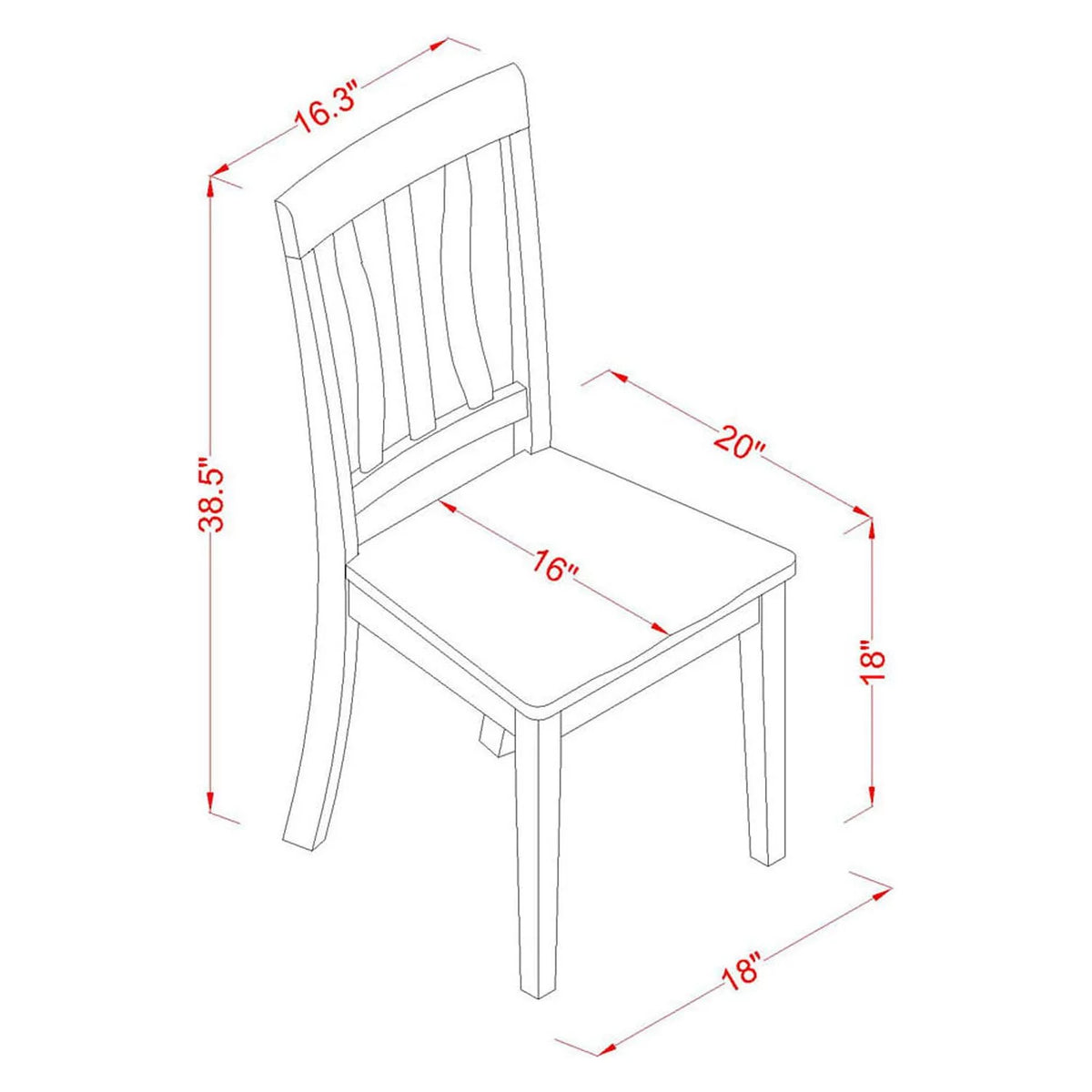 3-piece Oak Wood Dining Table and Chairs Y660573