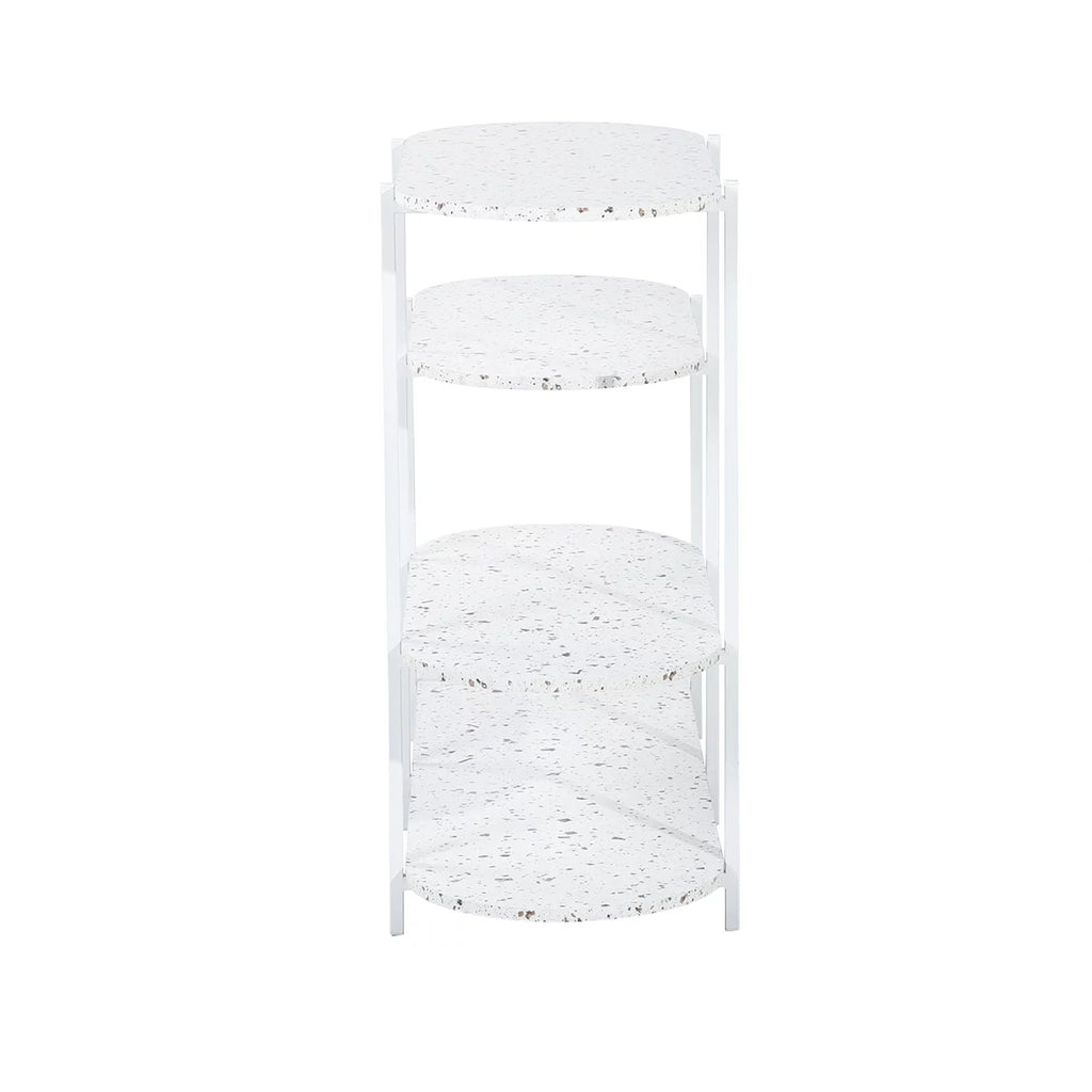 4-Tier Marble White Storage Shelf P21289
