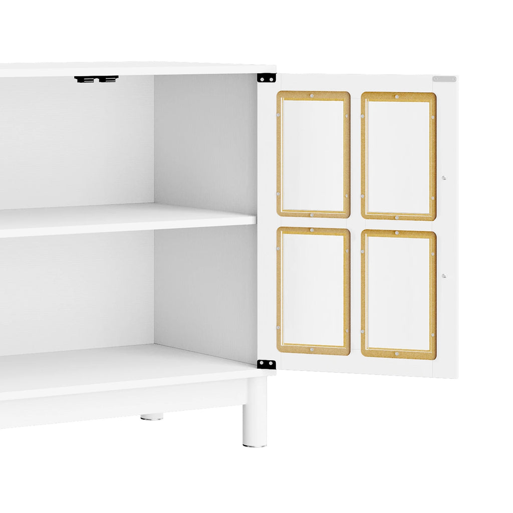White Buffet Sideboard with 3 Drawers & 2 Door X9264