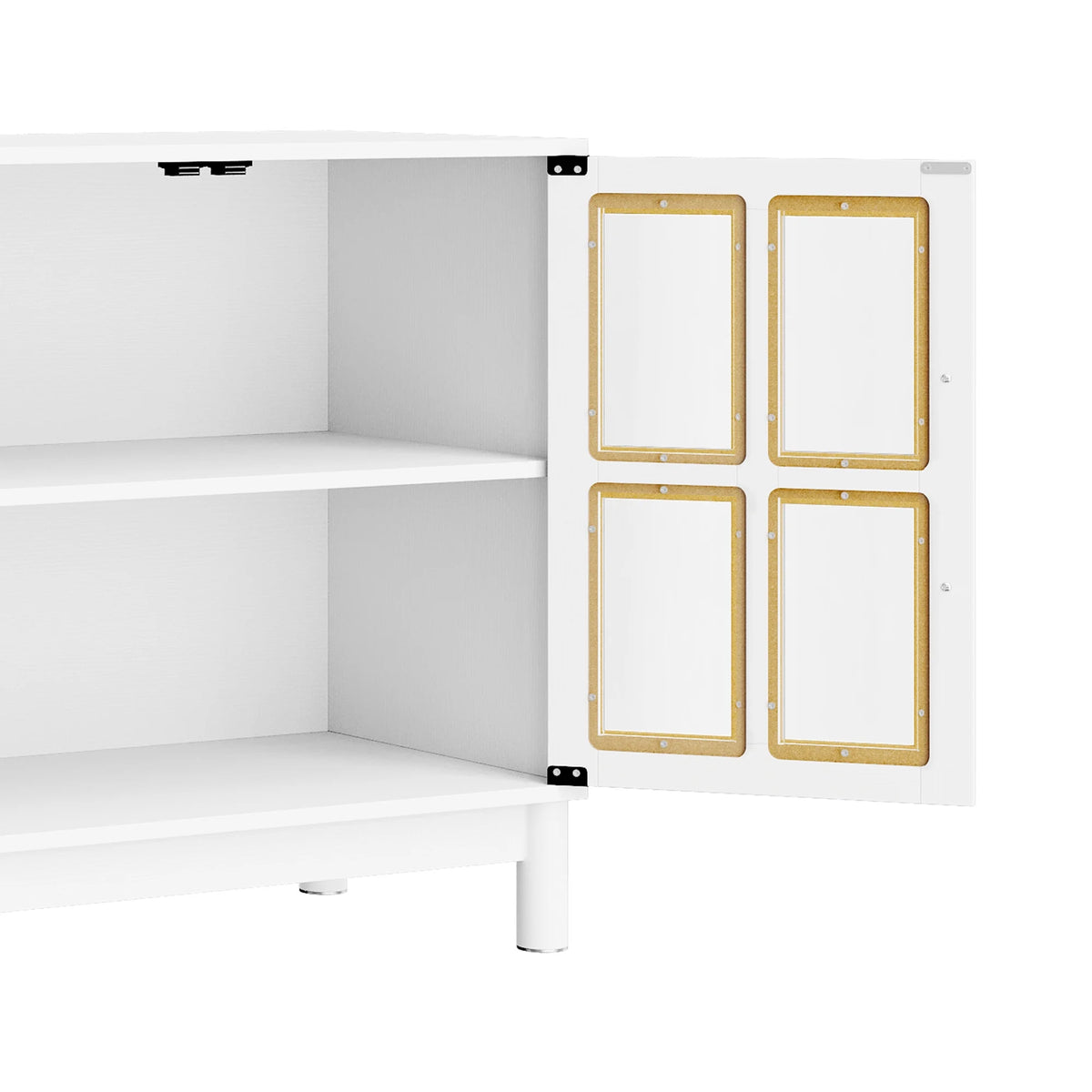 White Buffet Sideboard with 3 Drawers & 2 Door X9264