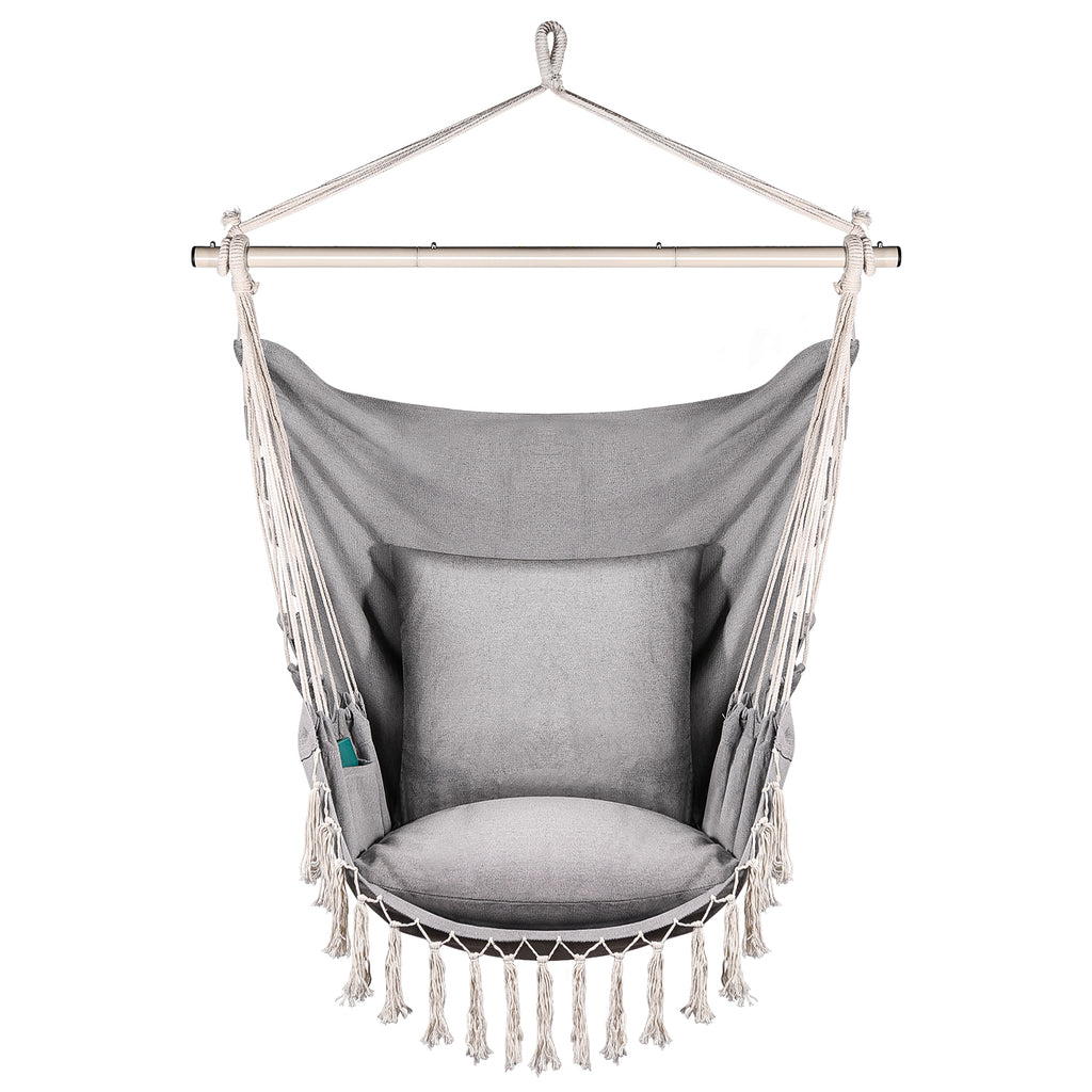 Cotton Weave Hammock Chair with Wood Spreader Bar G46448