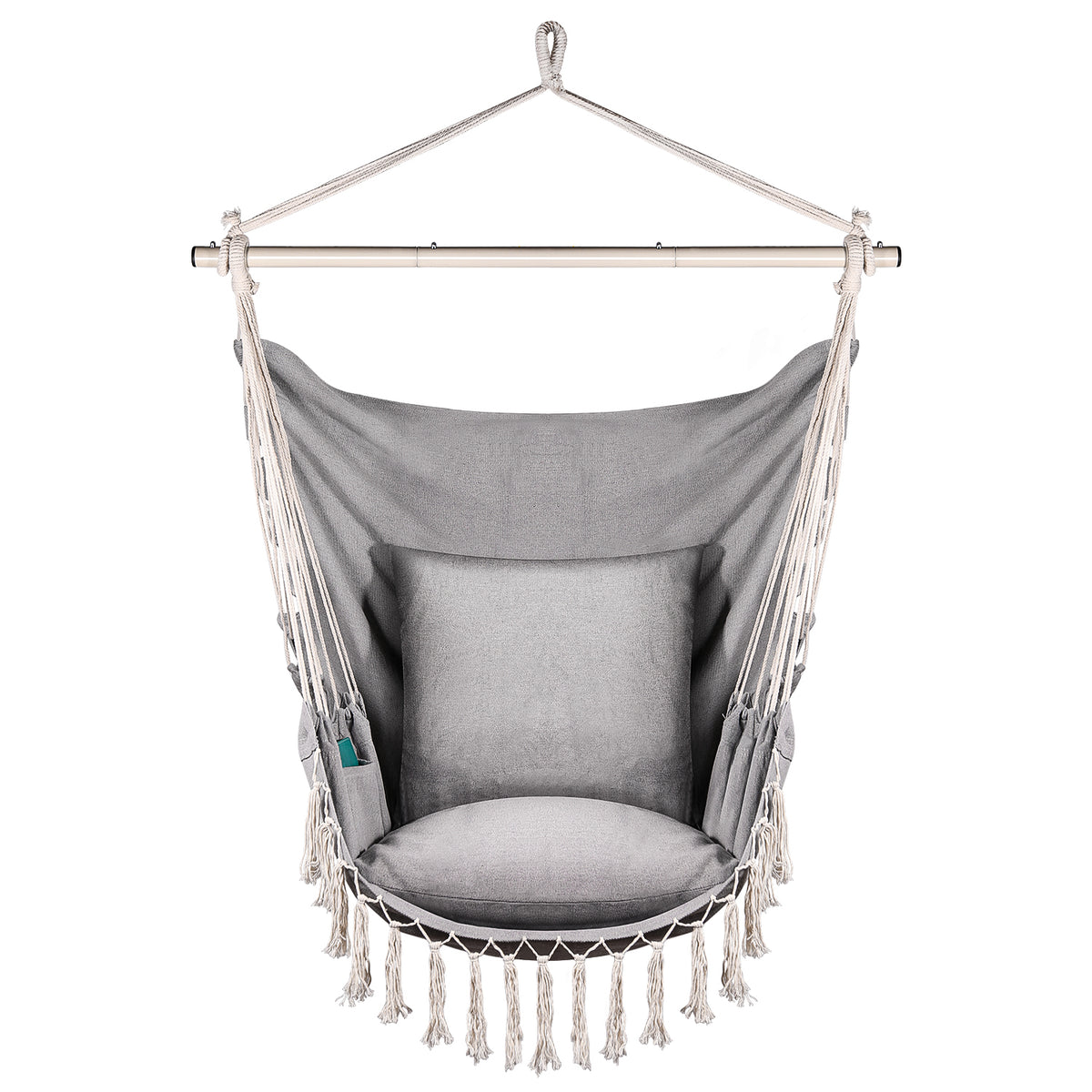 Cotton Weave Hammock Chair with Wood Spreader Bar G46448