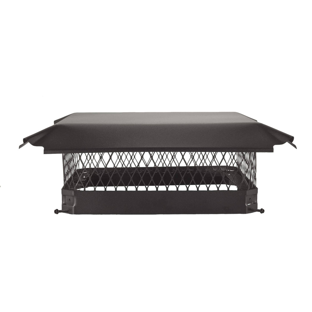 Black Galvanized Steel Single Flue Chimney Cap G58191