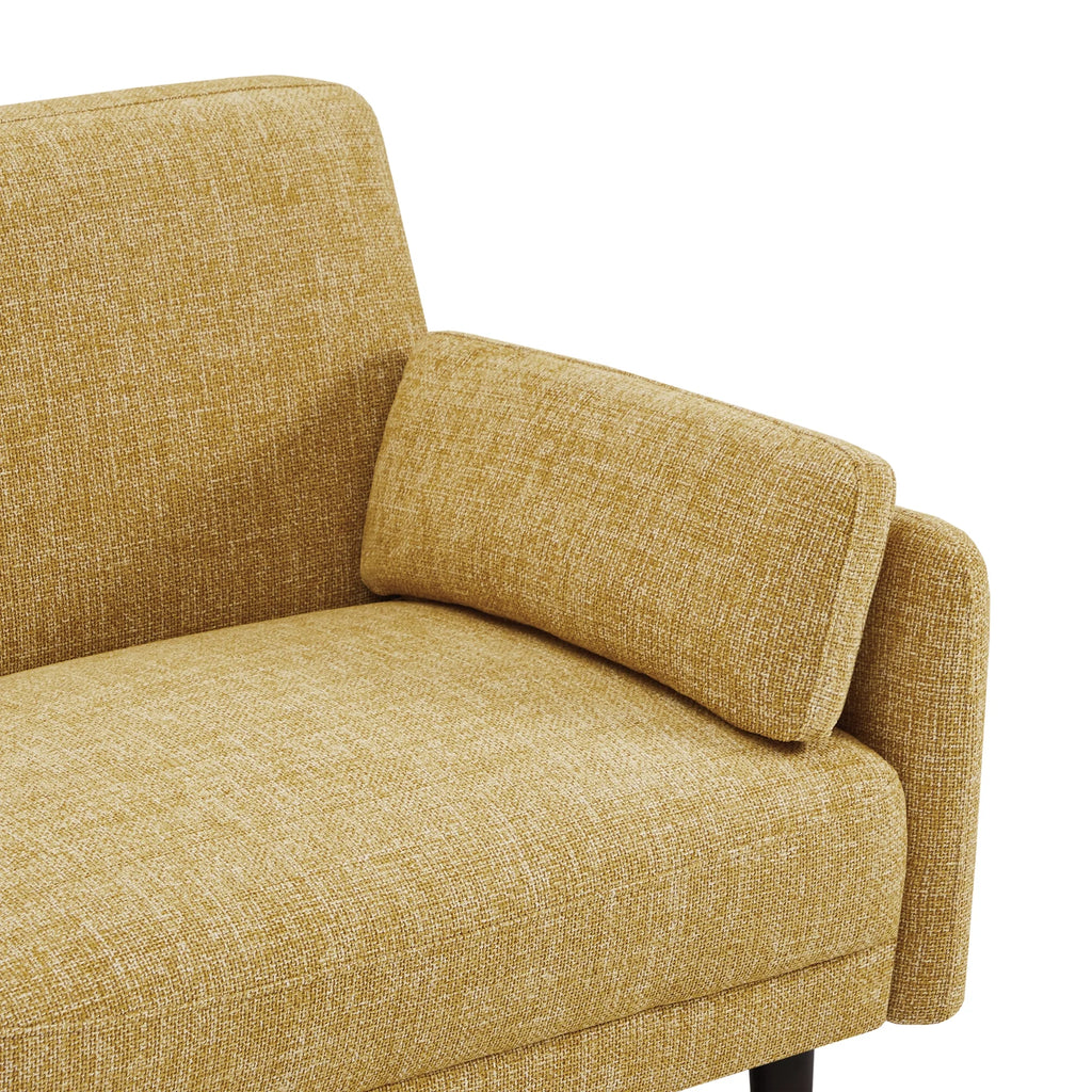 Mid-Century Modern Fabric Sofa with Solid Wood Leg T99598