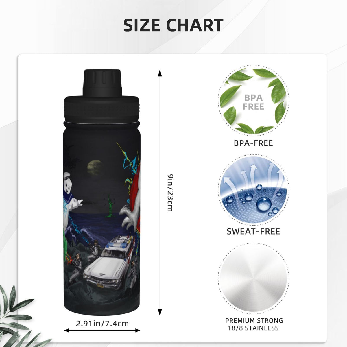 18OZ Insulated Stainless Steel Water Bottle A8212