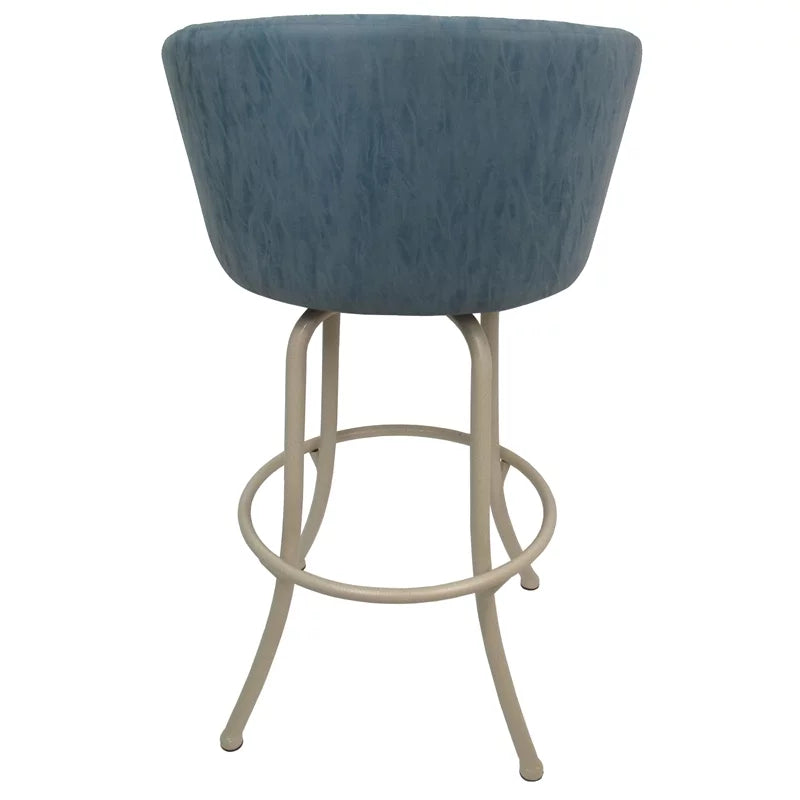 Extra Tall Swivel Metal Bar Stool 34" Beige M681501