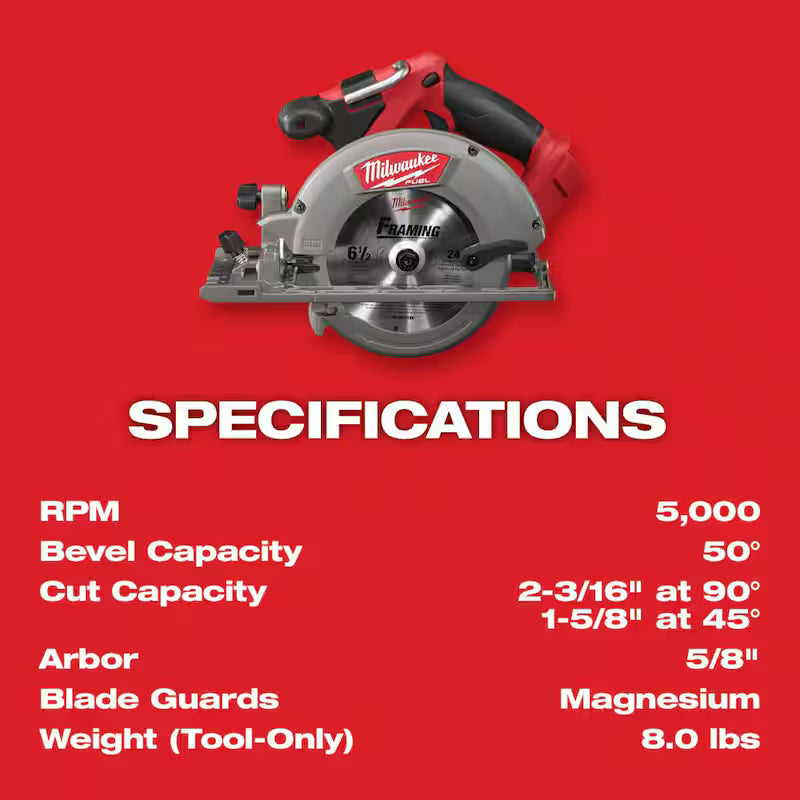 18V Brushless Cordless 6-1/2 in. Circular Saw Z768110