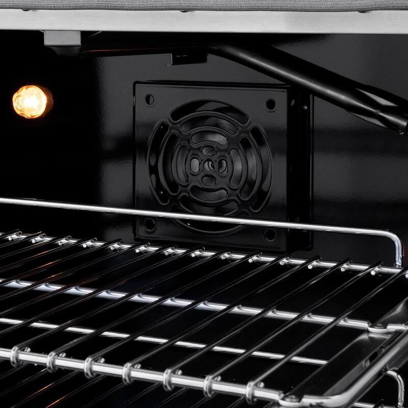 8-Burner Freestanding Gas Range and Double Convection Oven in Stainless Steel X327057