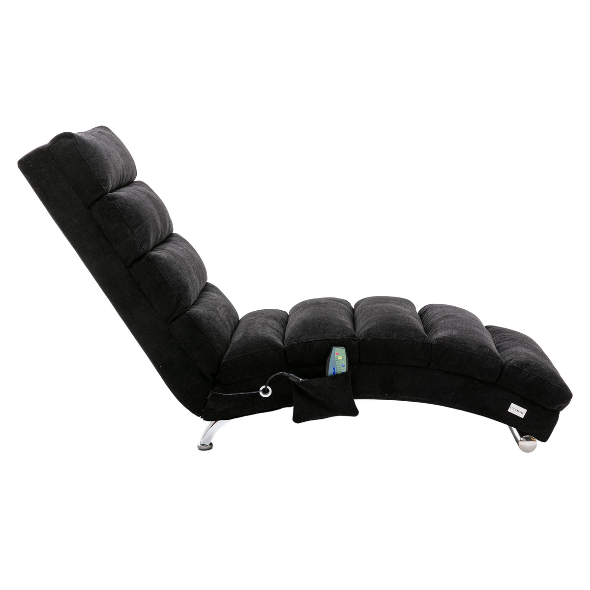 Black Linen Electric Massage Recliner Chair B5900
