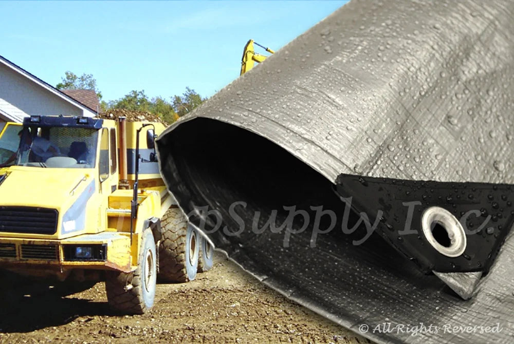 6' x 10' Heavy Duty Silver Poly Tarp Cover Z97785
