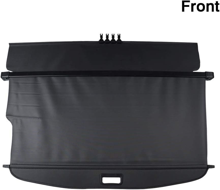 Black Retractable Rear Trunk Cargo Cover Z3696
