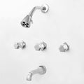 Three Valve Tub and Shower Set Antique Bronze P16231