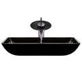 Black-ABR Bathroom Waterfall Faucet Ensemble B534