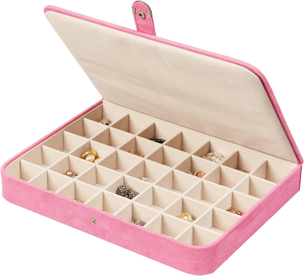 Pink Plush Fabric Jewelry Box H460922