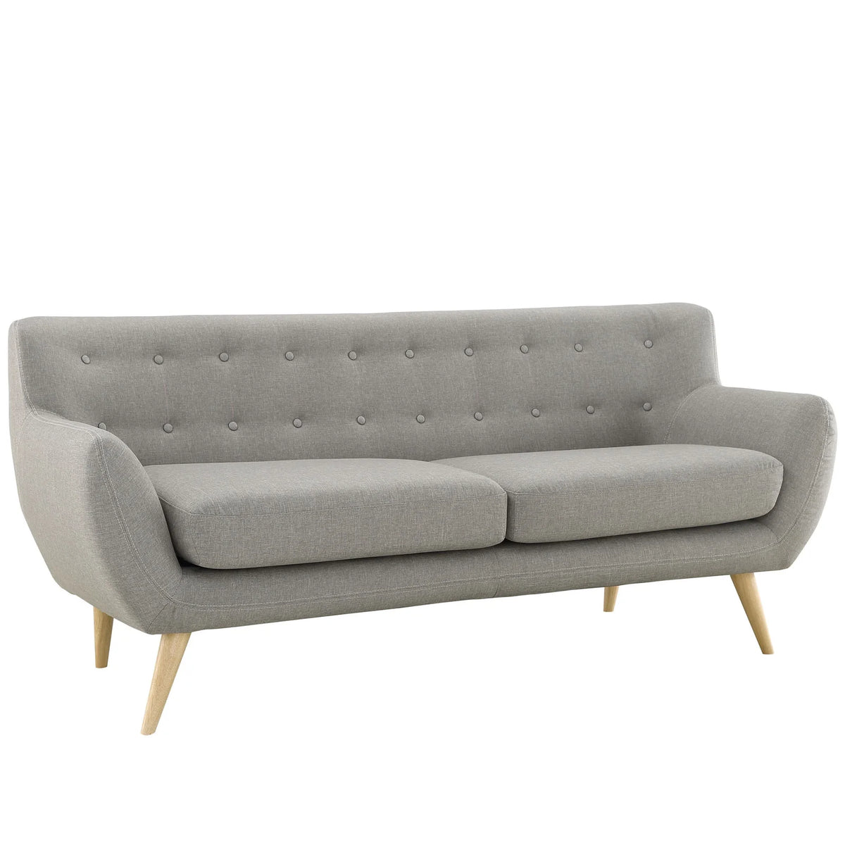Grey Fabric Plywood Two PCS Living Room Set Z271219