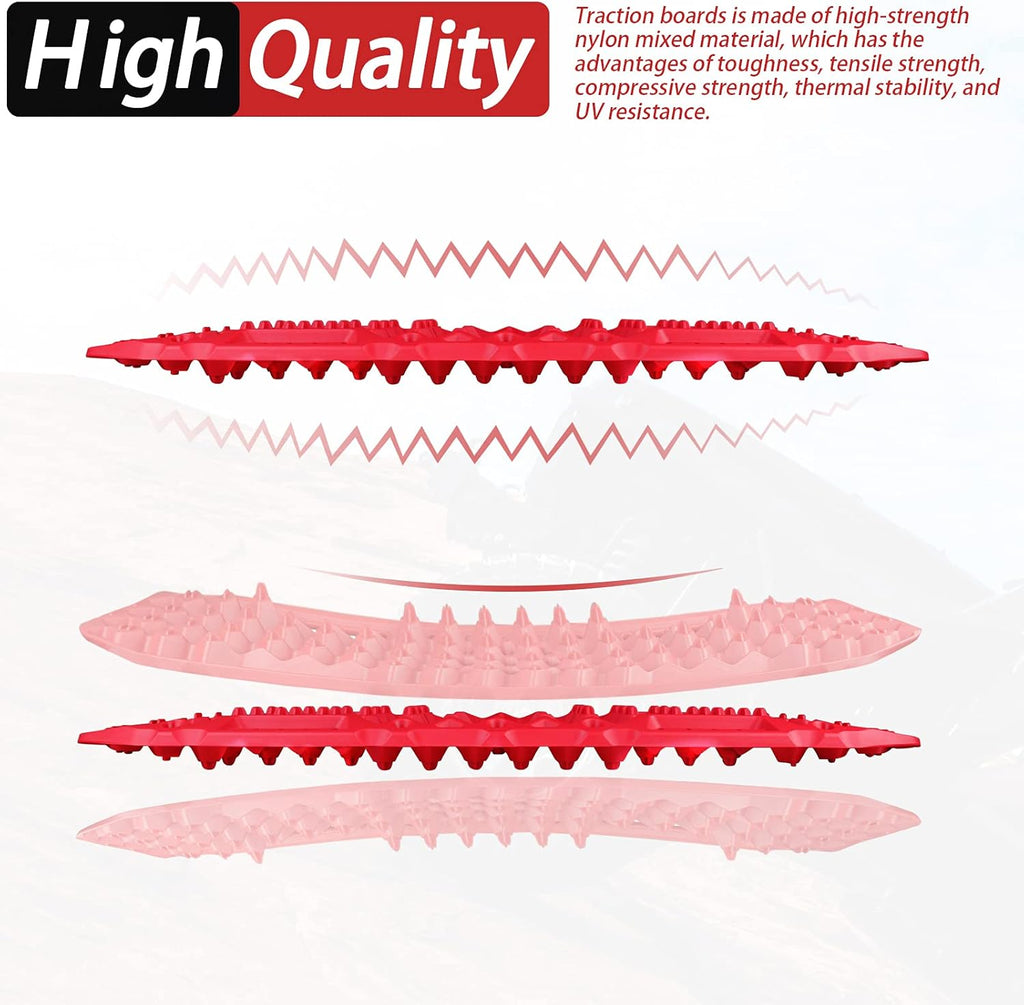 Recovery Tracks Traction Boards with Jack Lift Base Design, Red Pack of 2 M979766