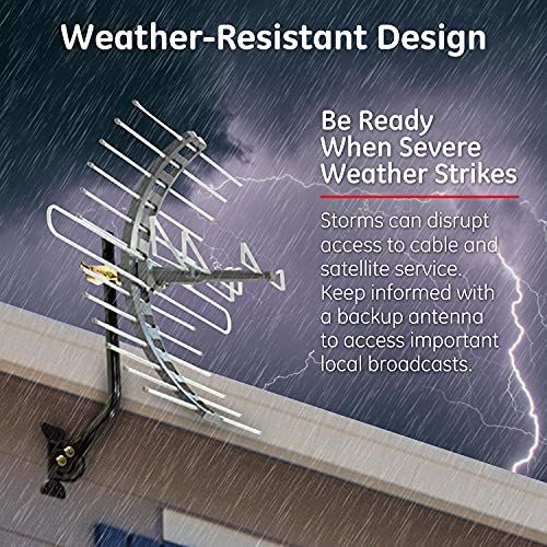 Outdoor Amplified TV Antenna with 50 ft. Coax Cable W446258