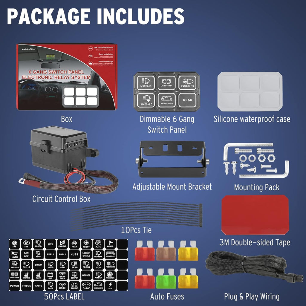 6 Gang LED Switch Panel W55568