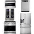 36 Gas Range, Refrigerator, Dishwasher, Microwave and Wine Cooler N153552