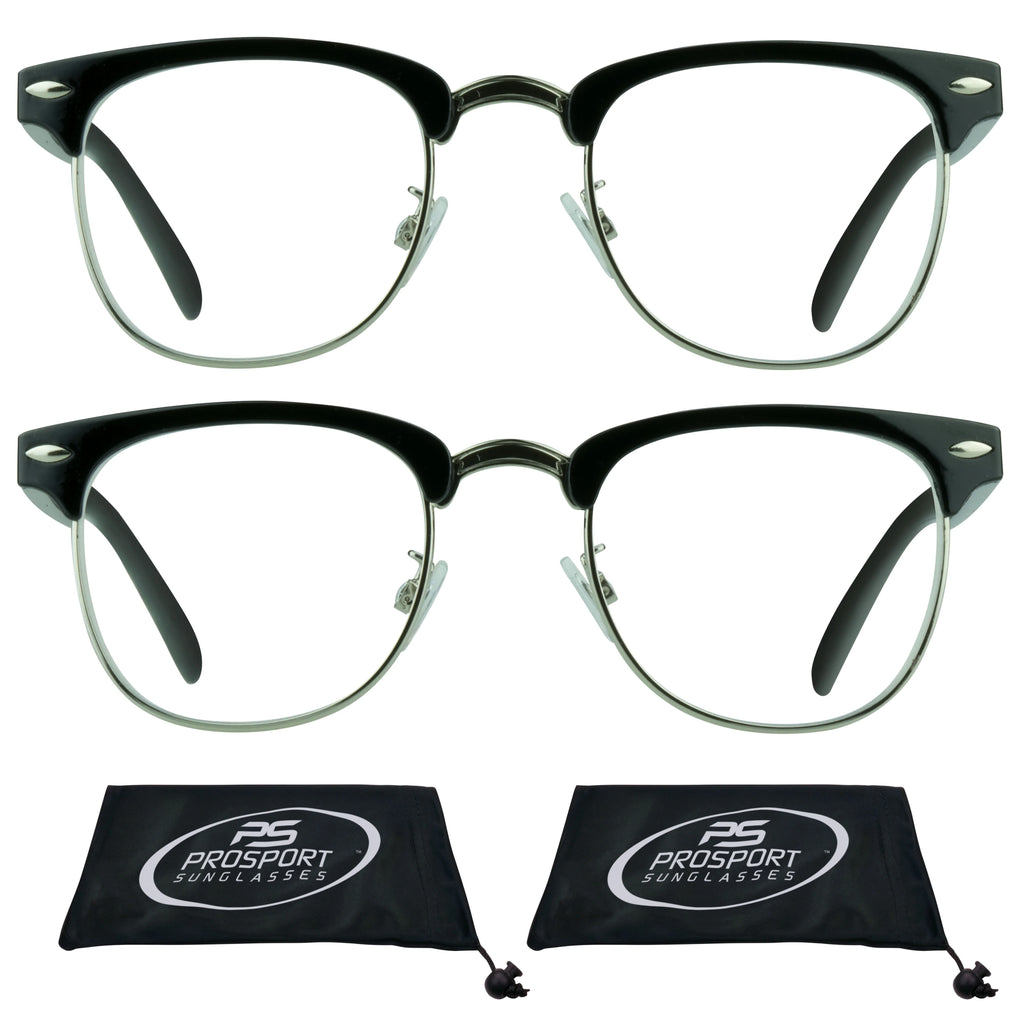 Horn Rimmed Frame Reading Glasses 2 Pairs R799