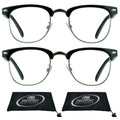 Horn Rimmed Frame Reading Glasses 2 Pairs R799