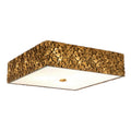 3-Light Square Flush Mount B3361