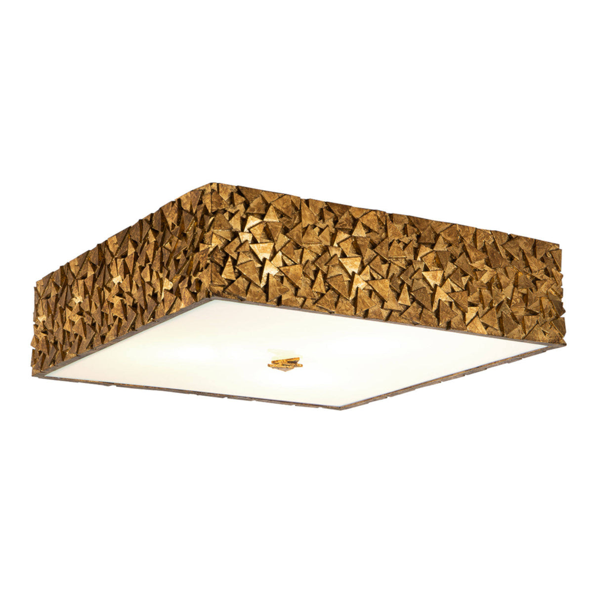 3-Light Square Flush Mount B3361