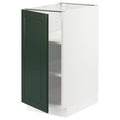 White Bodbyn Dark Green Base Cabinet with Shelves M124355
