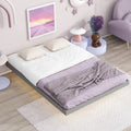Grey Full Size Floating Platform Bed with LED Lights W154923