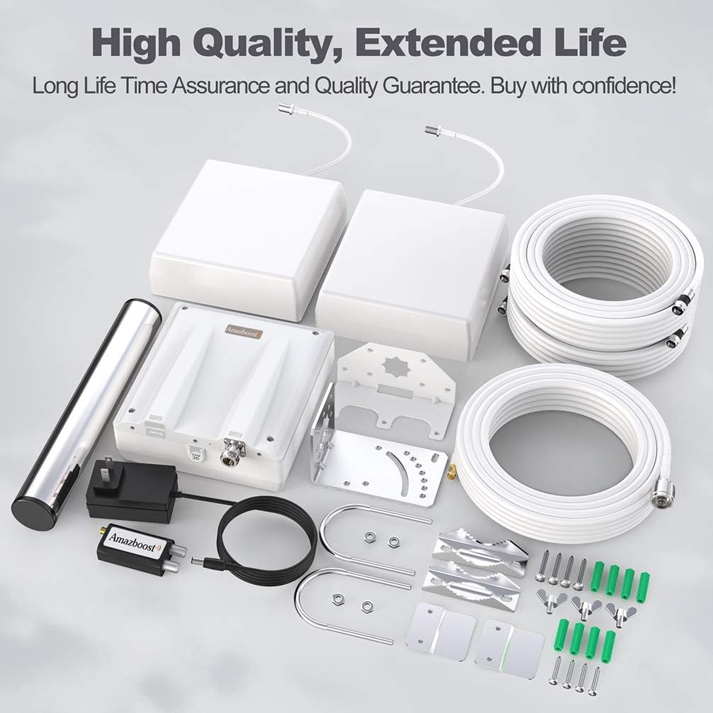 Cell Phone Signal Booster Up to 8,000 sq ft, 5G 4G 3G-Compatible Z26875