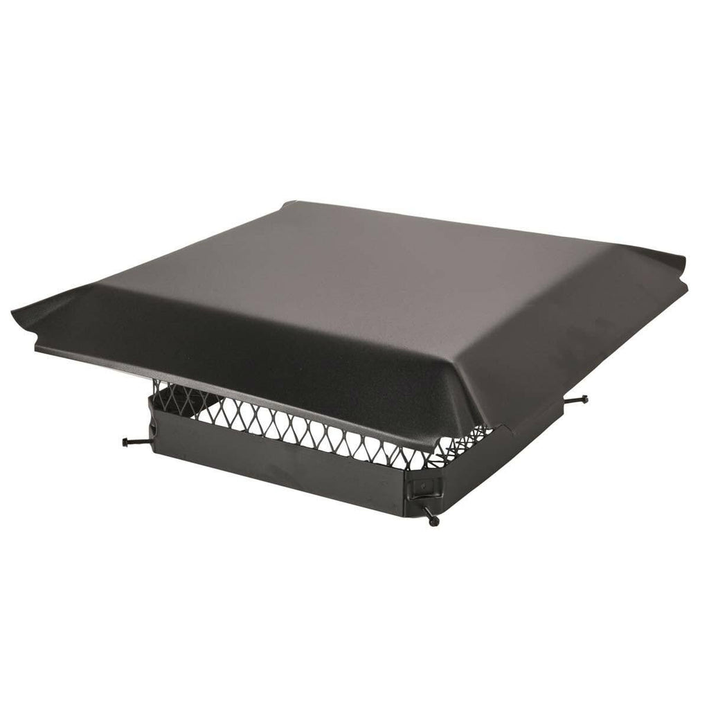 Black Galvanized Steel Single Flue Chimney Cap G58191