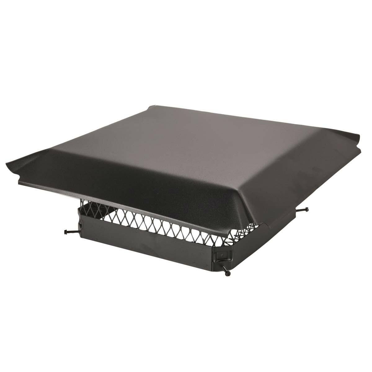 Black Galvanized Steel Single Flue Chimney Cap G58191