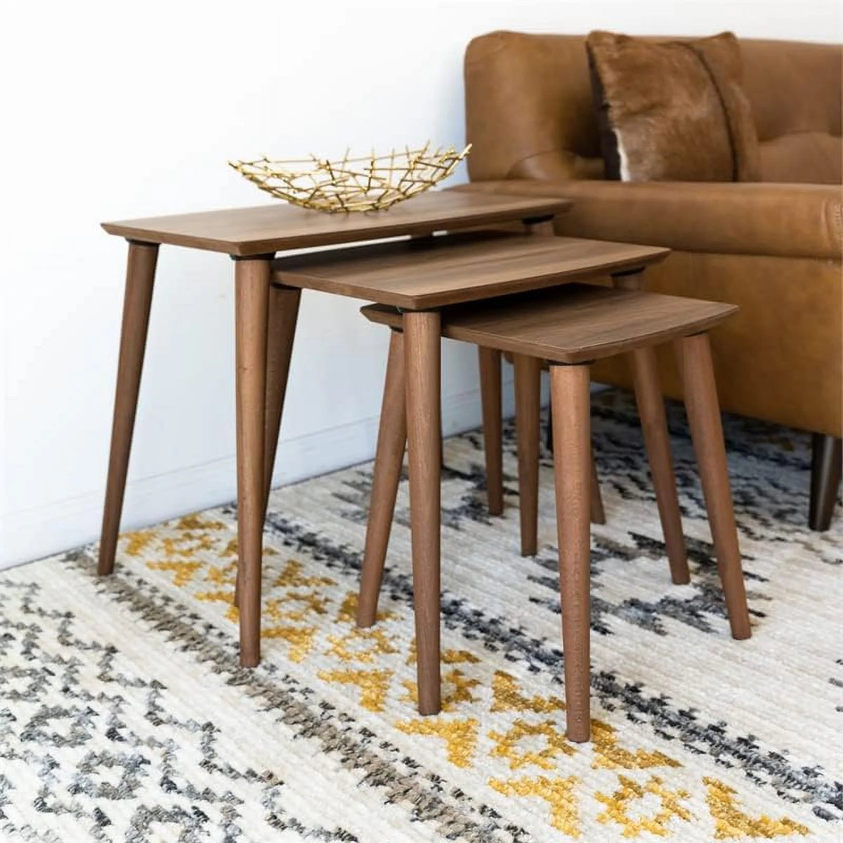 Wood Nesting Tables Set of 3 M2977