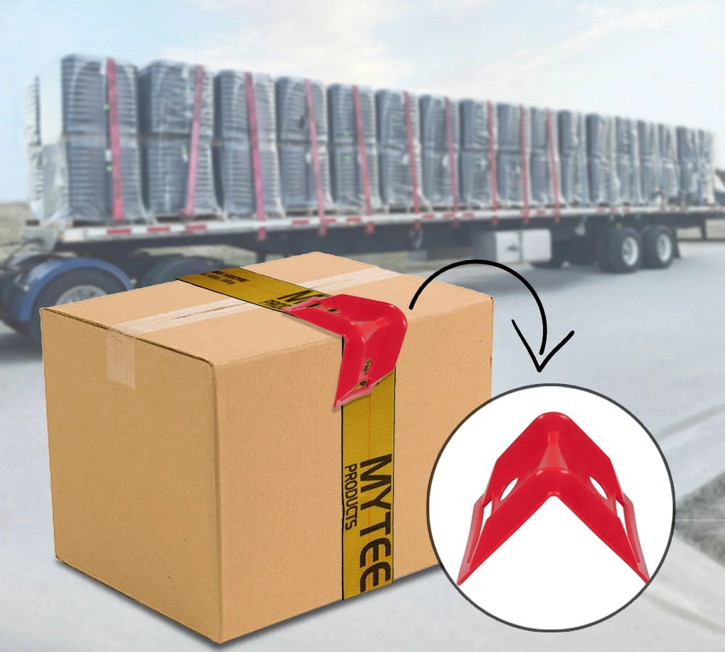 Red 4"x6" Flatbed Edge Protectors with Carrying Case I624342