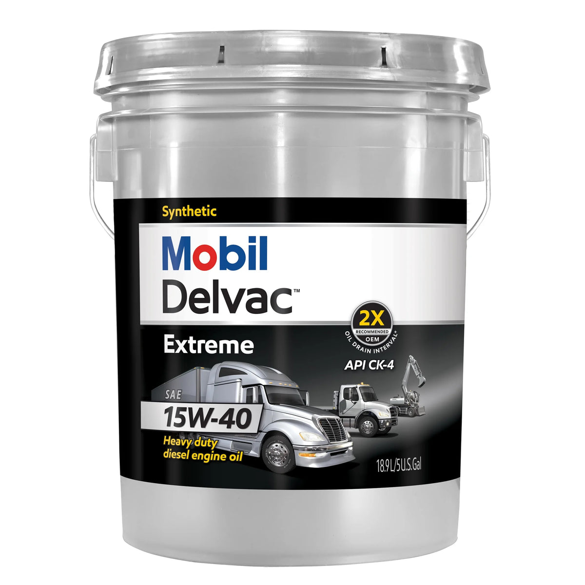 Heavy Duty Full Synthetic Diesel Engine Oil 15W-40, 5 Gallon N33287
