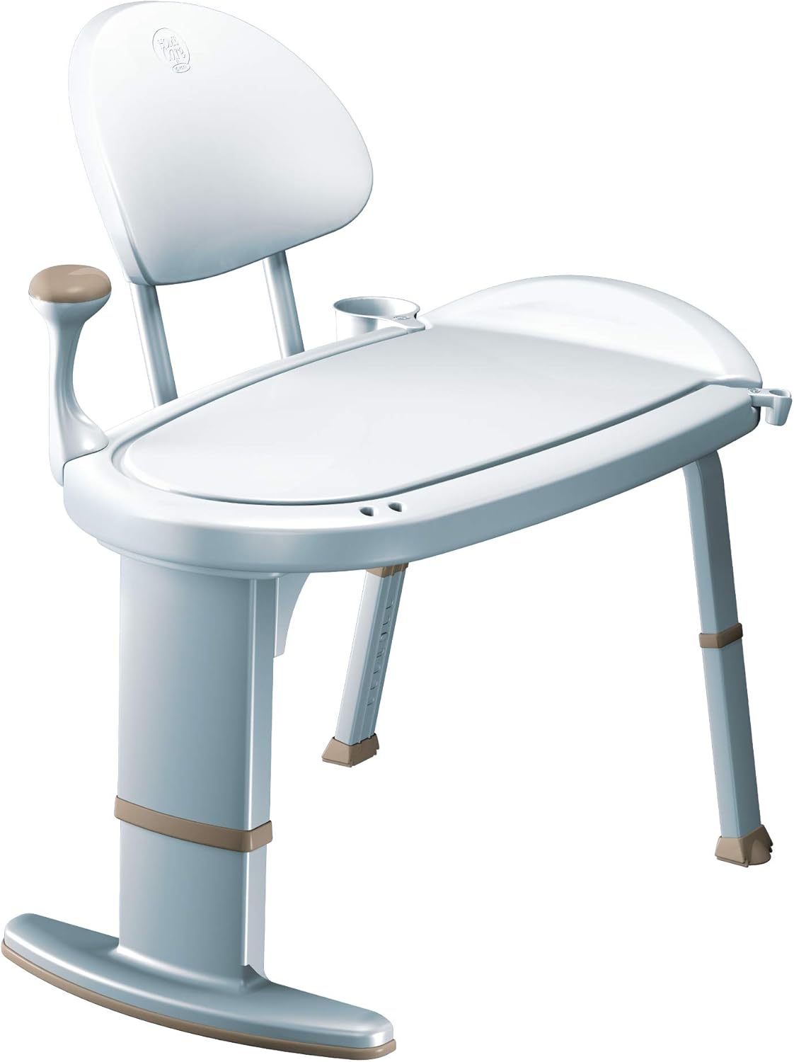 Glacier White Adjustable Height Non Slip Bath Safety Transfer Bench R117
