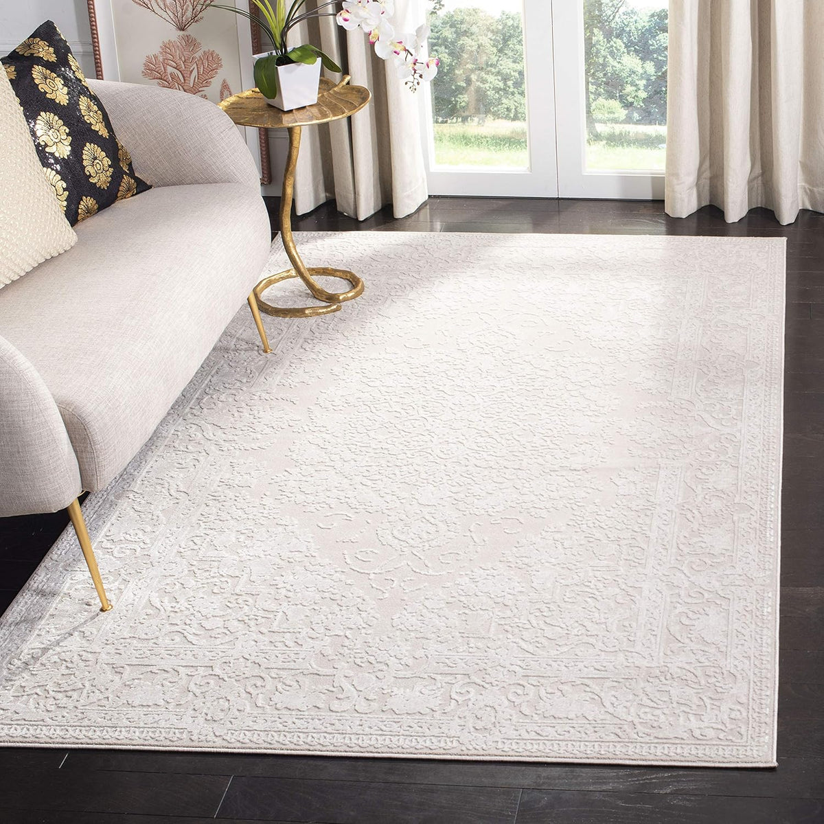 11' x 15' Creme & Ivory Area Rug G895795