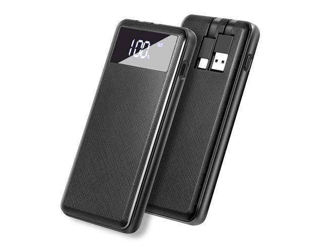 10000mAh Portable Power Bank with Built-in Cable G8202