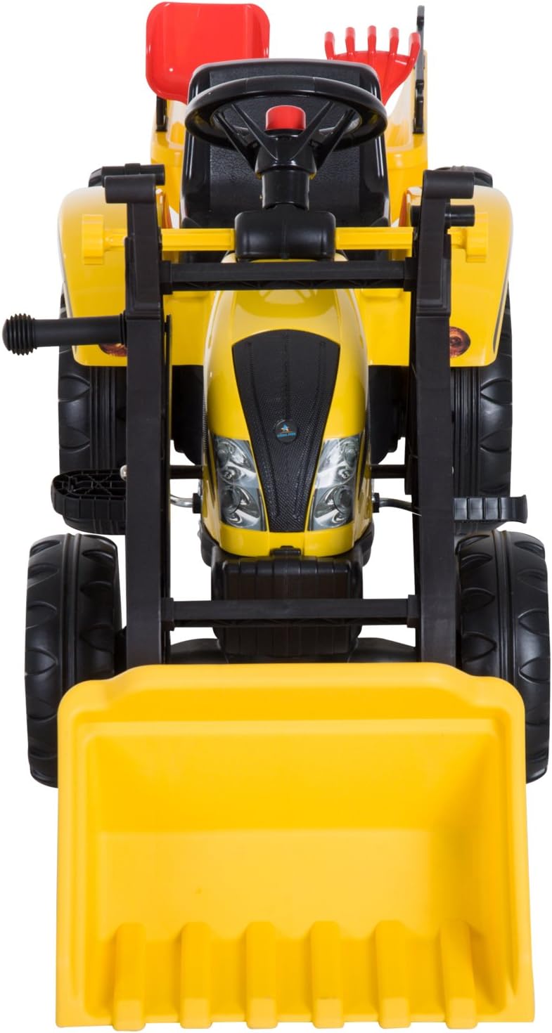 Ride-On Kids Bulldozer Toy with Dirt Bucket I433