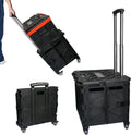 Foldable Utility Cart with Wheels Black Y5133