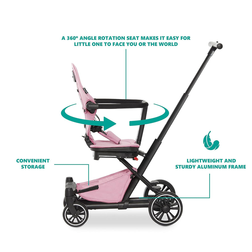 Pink Lightweight Baby Stroller with Compact Fold U97069